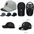thumbnail image 2 of US 1 Pcs Men's Mesh Baseball Cap Snapback Sun Protection Breathable Sports Hat, 2 of 5