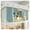 Blue, variant on Bunk Bed Canopy Curtain with Frame, Students Dorm Bunk Bed Privacy Single Sleeper Bunk Curtains Bed Canopy Dormitory Mosquito Nets
