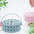 thumbnail image 2 of Pebbuoy Iron Mosquito Coil Holder with Lid Round Fireproof Incense Holder Cat Claw Hollow Design Metal Insect Repellent Box for Home Office Camping, 2 of 7