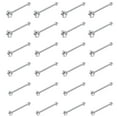 thumbnail image 3 of DESIGNICE Studded Nose Piercing Rings, Stainless Steel, White, 1.5-2.5mm, 60-120 Piece, 3 of 7