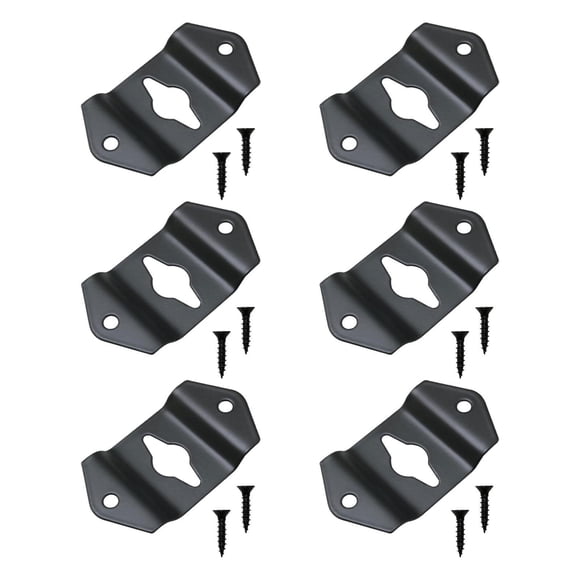 Conectores de soportes para colgantes de pared de altavoces de 6 piezas para murales, accesorios genéricos versátiles versátiles con tornillos Estilo a