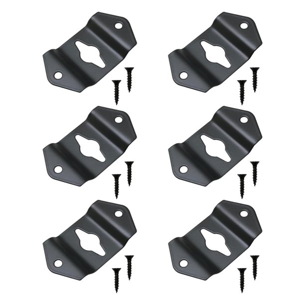 Conectores de soportes para colgantes de pared de altavoces de 6 piezas para murales, accesorios genéricos versátiles versátiles con tornillos Estilo a
