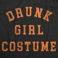 thumbnail image 2 of Womens Drunk Girl Costume T Shirt Funny Halloween Party Outfit Drinking Joke Tee for Ladies Womens Graphic Tees, 2 of 9