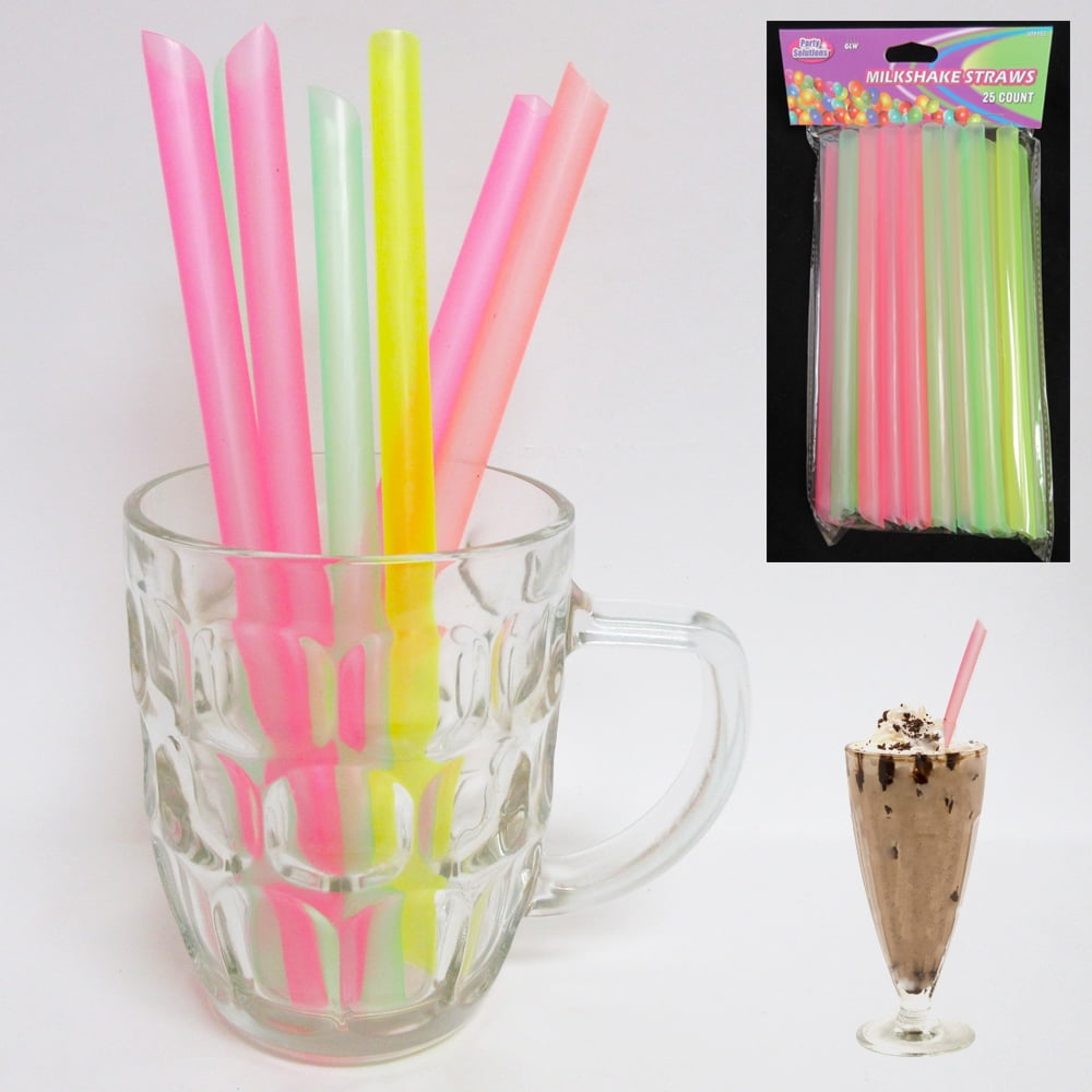 Wedding Home Plastic Decor Bar Extra Long Fruit Party Straw Drinking 100 Pcs