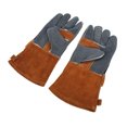 thumbnail image 3 of Protective Mitts, Cooking Fire Resistant Gloves Outdoor Fireproof With 3 Compartment Pockets For Oven Coffee, 3 of 8