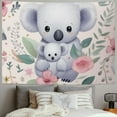 thumbnail image 2 of BCIIG Koala Baby Koala Flowers Tapestry Wall Hanging Unique Style Graphic Tapestries Home Wall Decor Art Living Room Bedroom Apartment Farmhouse Dorm Decorations for Dorm 40x60inch, 2 of 6