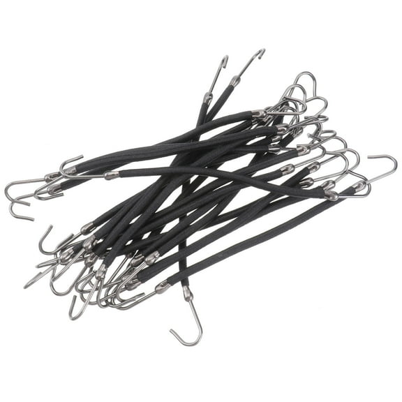 Homoyoyo 20Pcs Frcolor Ponytail Hooks with Bungee Bands for Smooth Natural Hair Styles in Multi Colors