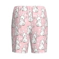 thumbnail image 4 of Picia Cute Rabbit Pajama Shorts for Men, Men's Pajama Bottoms, Sleepwear,Short Pajama Pants-Small, 4 of 9