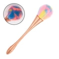 thumbnail image 4 of 2 Pcs Nail Brushes ,Remove Dust Powder For Acrylic Nails Makeup Brushes, Manicure Brush Clean Up Tools Nail Art Brush Set,Color, 4 of 9