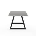 thumbnail image 4 of Amisco Answorth Triangle Shape Leg Wood and Metal Dining Table in Black/Gray, 4 of 5