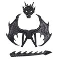 thumbnail image 1 of Decoración de Halloween Decoraciones de Halloween Fiesta de Halloween Conjunto de vestido de dragón para niños Disfraz(Buy 2 Save 10%), 1 of 2