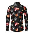 thumbnail image 2 of DDAPJ pyju Mens Christmas Shirt 2024 Clearance,Reindeer Graphic Long Sleeve Button Down Dress Shirt Funny Cute Santa Printed Casual Party Shirts, 2 of 3