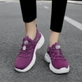 thumbnail image 3 of YOURDIARY Women's Lace Up Chunky Sole Casual Sneakers Comfort Fit Running Shoes, 3 of 5
