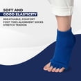 thumbnail image 2 of Happy Feet Toe Alignment Separator Socks, Prevent Foot Cramps and hammertoes, Toe Separator Massage Socks, 2 of 14