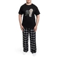 thumbnail image 5 of CafePress - English Sheep Dog Silhouette Men's Dark Pajamas - Men's Dark Loose Fit Cotton Pajama Set, 5 of 7