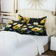 thumbnail image 7 of Beautiful Sunflowers Chamomile Cornflowers Flowers Floral Plush Pillow Case, Zippered Bed Pillow Pillowcases, Super Soft and Cozy Pillowcase Covers for Sleep Decor Giftsation - Size 20x26in, 7 of 7