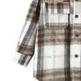 thumbnail image 4 of MEZZALL Boys Girls Children Fall Winter Long Sleeve Blouse Tops Plaid 7 Colors Outwear Comfort Dailywear, E, 12-18 Months, 4 of 5