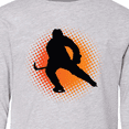 thumbnail image 4 of Inktastic Ice Hockey Silhouette Long Sleeve Youth T-Shirt, 4 of 5