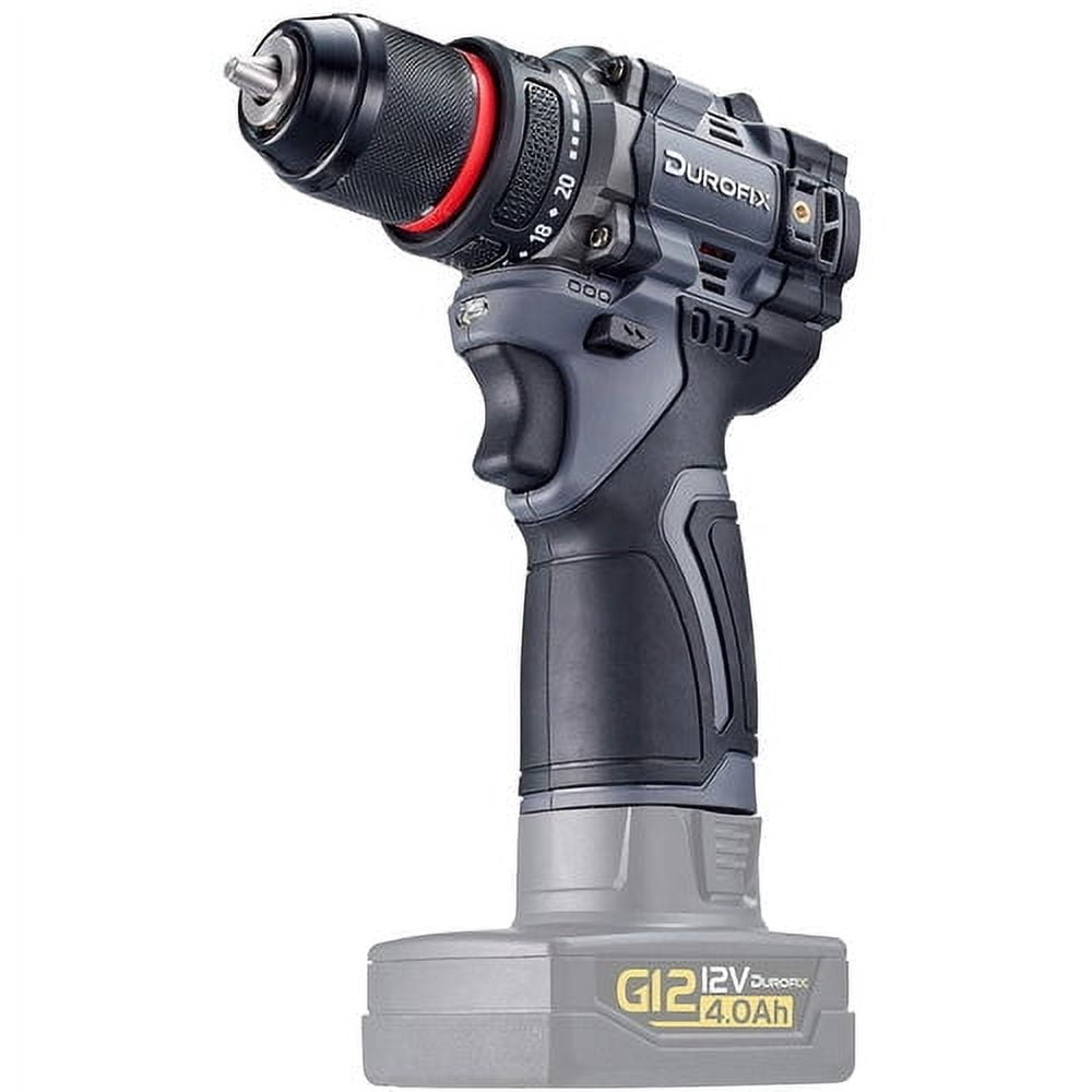 Durofix G12 Series RK12136-2-K7 12V Cordless 3/8" Hammer Drill Power Tool Combo Kit with Compact Rotary Hammer Drill 1.3J Impact Energy, 1 Battery & Charger