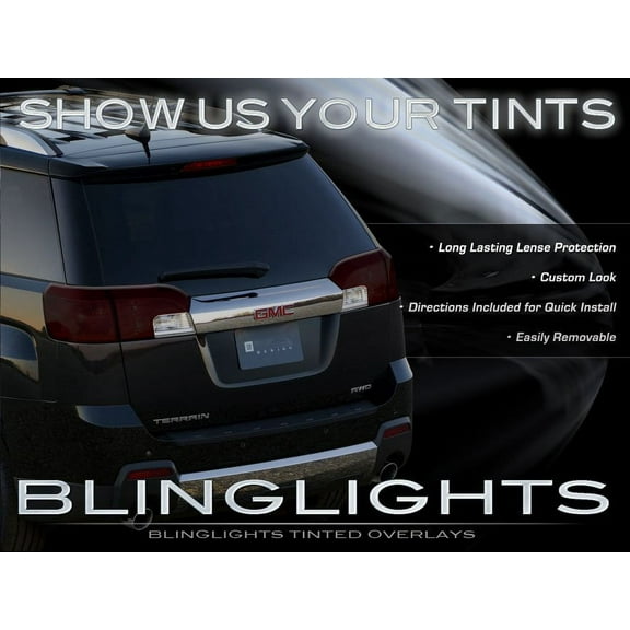 For GMC Terrain Tinted Smoked Taillamps Taillights Overlays Film Protection Kit