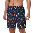 thumbnail image 2 of Uemuo Colored Balloons Pattern Mens Swim Trunks Quick Dry Board Shorts with Mesh Lining, Stretch Beach Shorts Quick Dry No-Chafing Board Shorts-Medium, 2 of 9