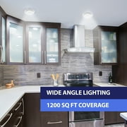 Bell and Howell Wireless Ceiling Light LED Motion Sensor Ceiling Light 360° Wide Angle Illumination Modern Style