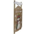 thumbnail image 3 of Northlight 24” Let It Snow Wooden Sled Snowman and Snowflakes Wall Sign, 3 of 4