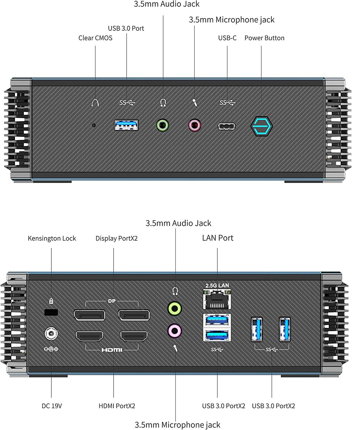 Sedatech Mini-PC Evolution passif – Intel i7-8700T – Intel UHD Graphics 630  – 8Go RAM – 1To SSD M.2 – Windows 11 – Unité centrale