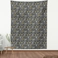 thumbnail image 4 of Ambesonne Butterfly Fabric by the Yard Upholstery, Forest Wings Animal Skin, 2 Yards, Marigold Black and White, 4 of 5