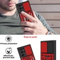 thumbnail image 4 of SOATUTO For Samsung S23 Ultra Phone Case Military Grade Drop Rugged Cover With Camera Slide Anti-Scratch Protective 360° Rotate Kickstand Sturdy Shockproof Case For Samsung Galaxy S23 Ultra - Red, 4 of 7
