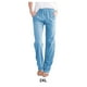 thumbnail image 4 of Qarigey Agregue un toque de sofisticación Pantalón suelto casual con cordón en pantalones sueltos casuales de lino y algodón Prendas para la parte inferior del cuerpo azul claro XL, 4 of 6