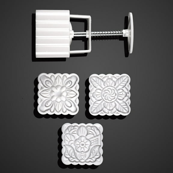 Kitchen Gadgets Moon Cake Square Cookie Cutter Home Baking Cooking Tools White