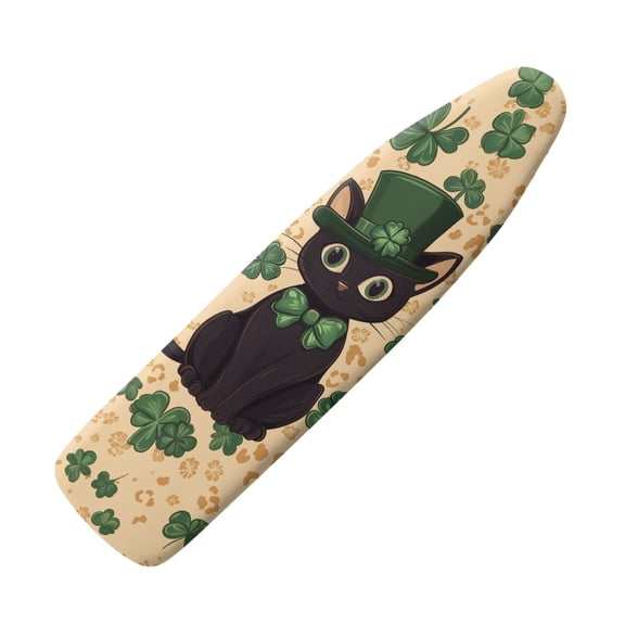 HELLHERO Kitten Four-Leaf Clover Ironing Board Cover for Mother Elastic Edge 3 Fasteners Adjustable Fasteners