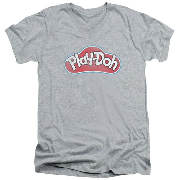 Play Doh Dohs S/S Adult V-Neck T-Shirt 30/1 T-Shirt Athletic Heather