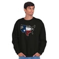 thumbnail image 5 of Texas Large Funny Distressed TX Flag Sweatshirt for Men or Women Brisco Brands S, 5 of 6