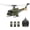 Army Green / 3 Battery, variant on YU XIANG F07-V 1:34 Scale 6CH 3D/6G Aerobatic Flybarless RC Helicopter with Dual Brushless Motor, 2.4GHz LCD Remote, Metal Gear Servos, Altitude Hold & Optical Flow for Pro Pilots