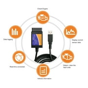 DABEN ELM327 Obd2 Cable,OBD to USB Adapter Scanner Reader,Code Reader Vehicle Diagnosis Tool for Ford