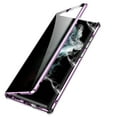 thumbnail image 2 of Anti Peeping Case for Samsung Galaxy S23 Ultra, 360 Degree Front and Back Privacy Tempered Glass Cover, Anti SPY Screen, Anti Peep Magnetic Adsorption Metal Bumper for S23 Ultra, Purple, 2 of 9