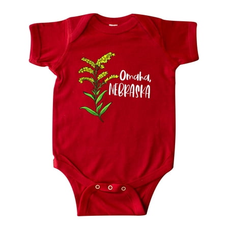 

Inktastic Omaha Nebraska Goldenrod Flower Gift Baby Boy or Baby Girl Bodysuit
