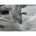 thumbnail image 3 of Ambesonne Black and White Quilted Coverlet 3 Pcs, Wolf Portrait, Queen Size, Pale Grey, 3 of 4