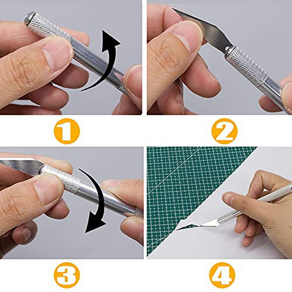  90PCS Knife Blades Precision Craft Knife Set, for DIY