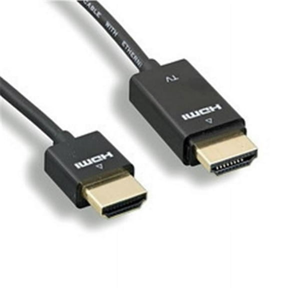 CableWholesale  15 ft. RedMere Ultra-Slim Active HDMI Cable - 4K & 30Hz, Black