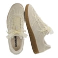 thumbnail image 1 of Zapatillas CUSHIONAIRE Belinda con detalle de encaje y cinta, marfil, 26 cm, 1 of 9