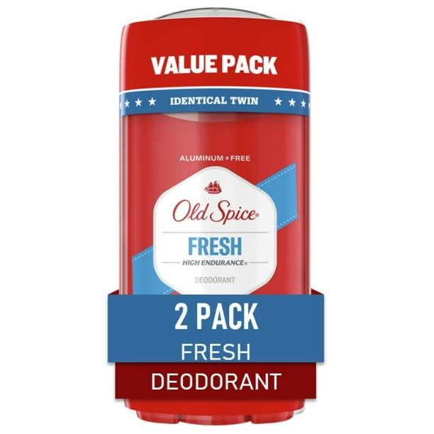 Desodorante Old Spice High Endurance sin aluminio de 90 ml (paquete de 2)