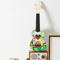 thumbnail image 4 of Chamoist Guitar Toy,Classical Ukulele Guitar Musical Instrument,Kids Toy Ukulele, Kids Guitar Musical Toy,Ukulele Diy Small Guitar Kindergarten Handmade Material Bag Painted Wooden Graffiti Gift, 4 of 7
