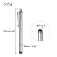 thumbnail image 2 of Uxcell Capacitive Stylus for Screen Sensitivity and Precision Stylus for All Screen Devices Silver 5pcs, 2 of 6