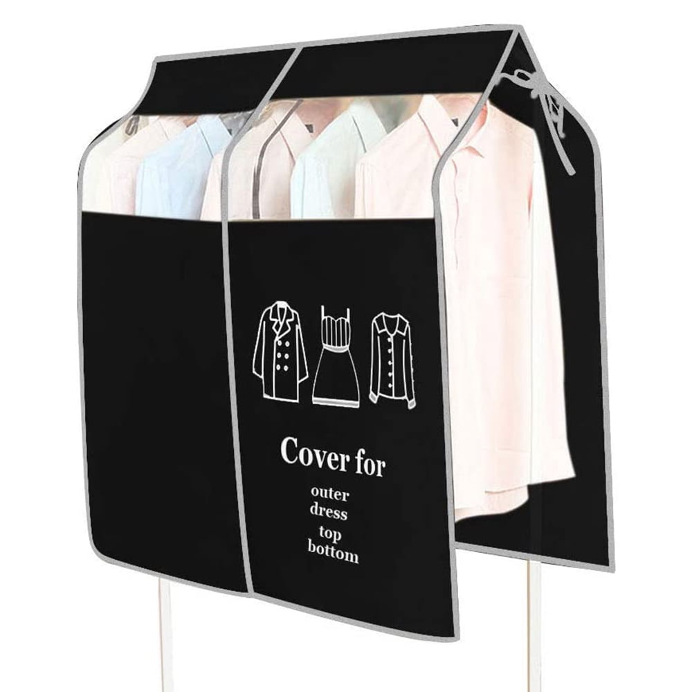 Dustproof Clothes Rack Cover Expandable Hanging Closet Cover Shoulder ...