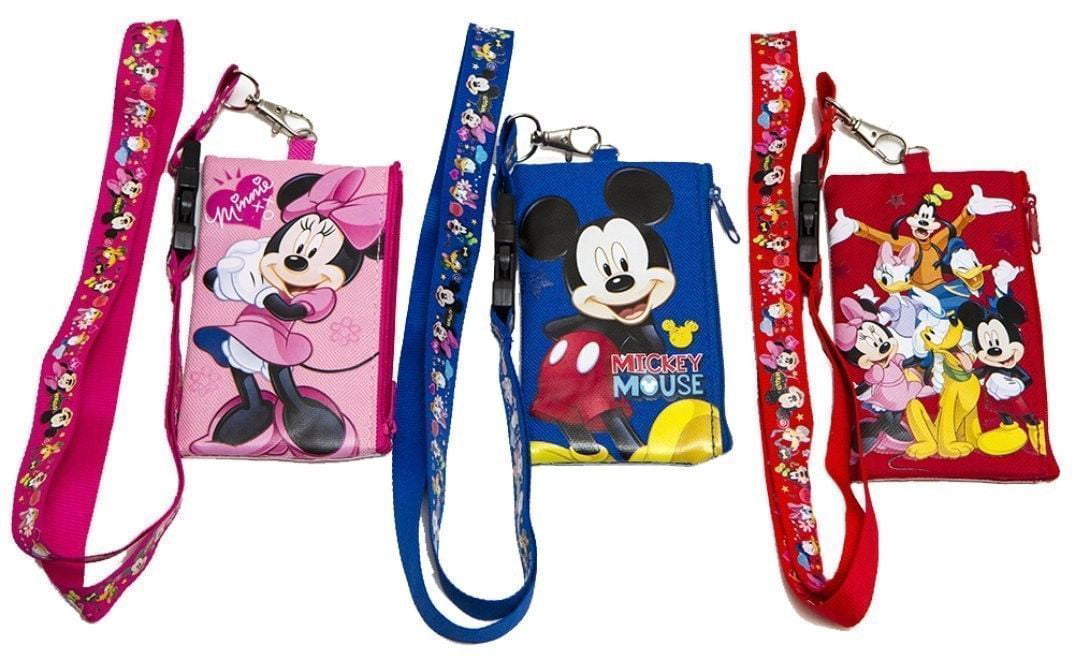 Disney KeyChain Lanyard Fastpass ID Ticket Holders with Detachable Coin Purse 