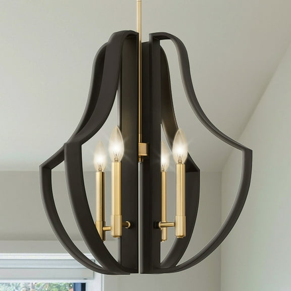 Luxury Luxe Industrial Pendant, Matte Black, UQL5750