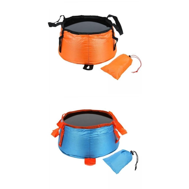 Paquete De 2 Plegables Plegables Para Con Bolsa De Transporte shamjiam cubo plegable